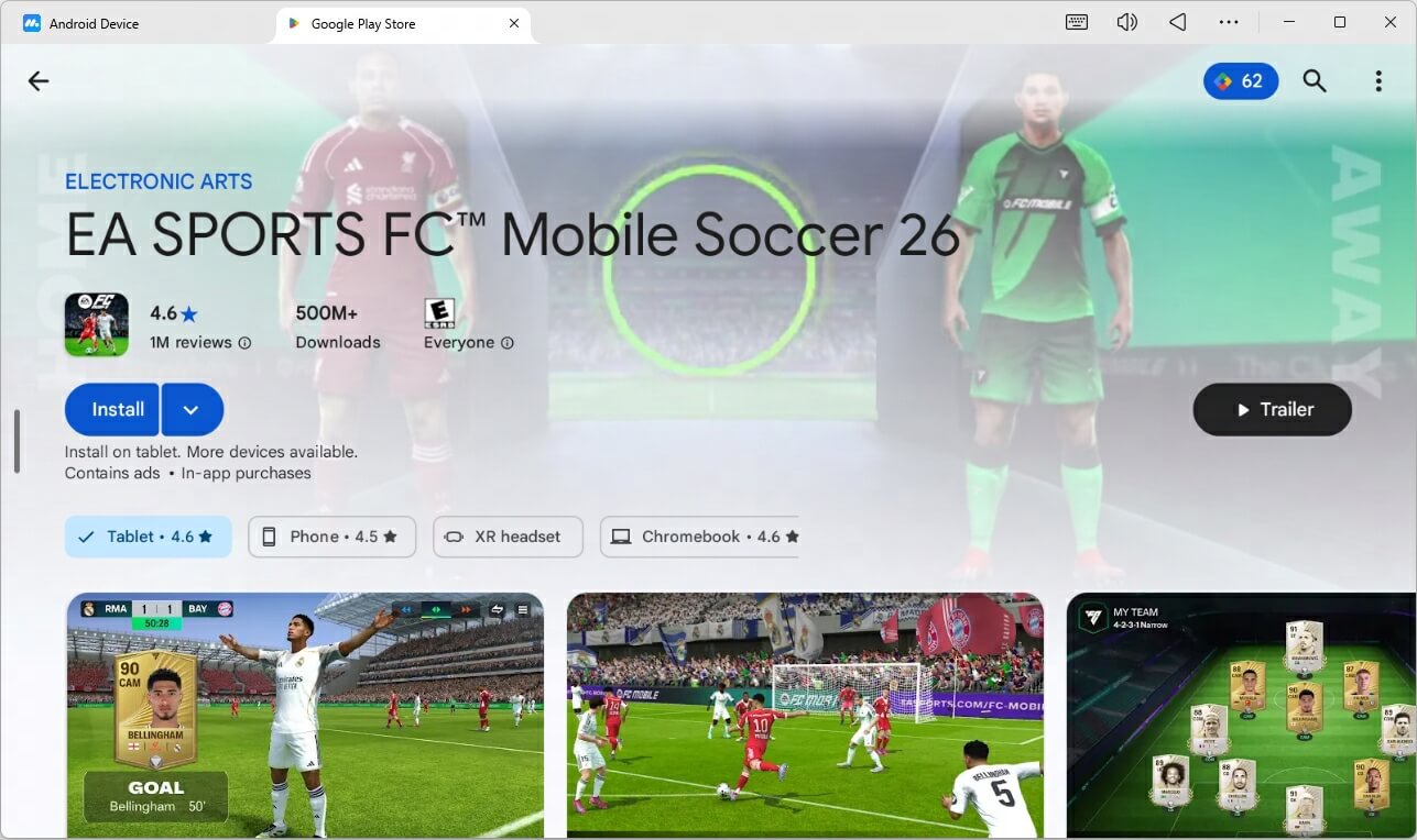 Download FC Mobile 26 on PC